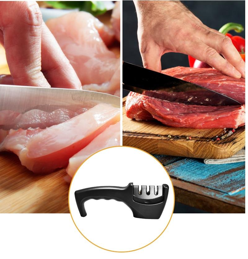 3-Stage Kitchen Knife Sharpener